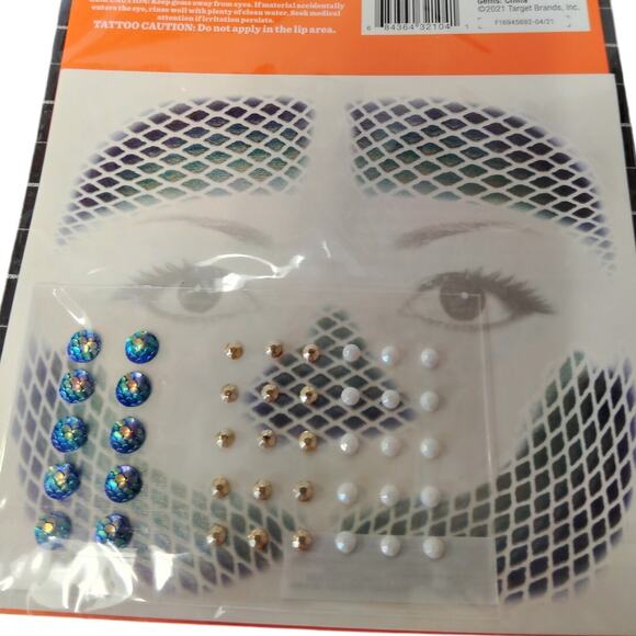 2 Packages – Mermaid Tattoo & Gem Costume Makeup Kit – Hyde & EEK! Boutique - Picture 4 of 6